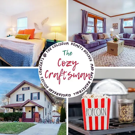 King & Queen Beds, Free Bikes, Large Deck, 2 Miles From Downtown & Coliseum!